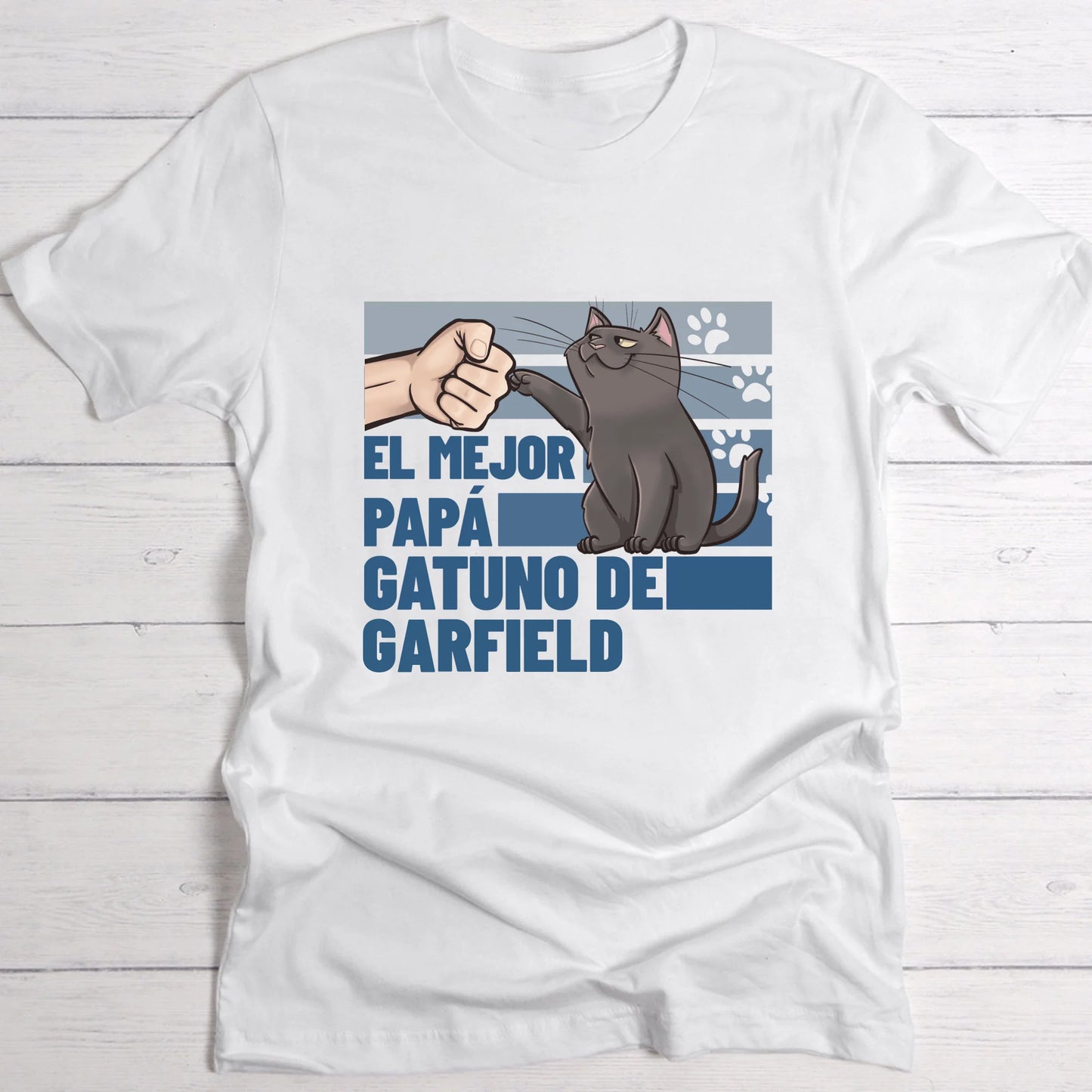 Mejor papá gatuno de ... - Camiseta personalizada