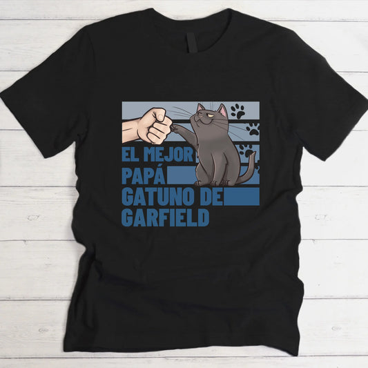 Mejor papá gatuno de ... - Camiseta personalizada