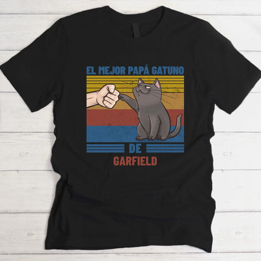 Mejor padre gatuno de ... - Camiseta personalizada