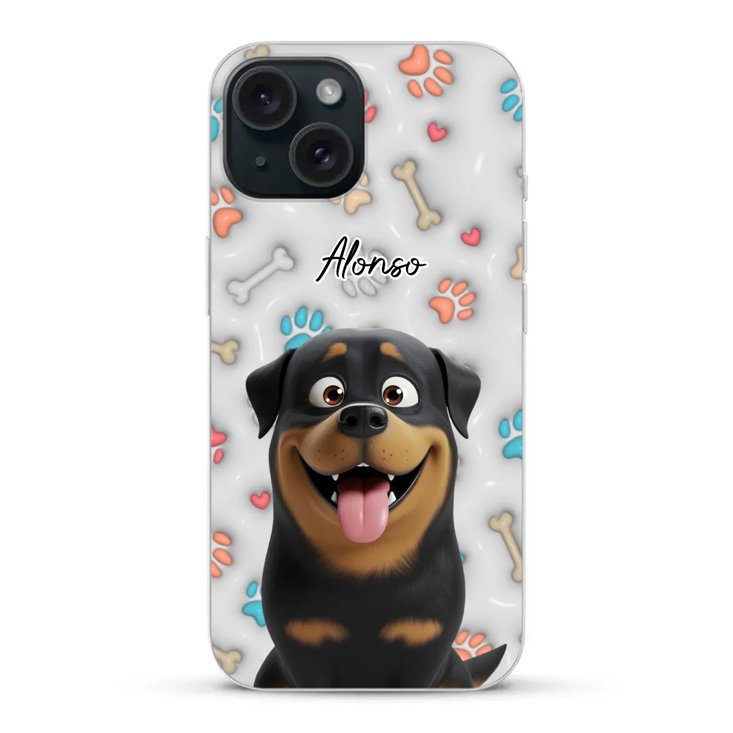 Mis patitas preferidas (Efecto 3D) - Funda personalizada