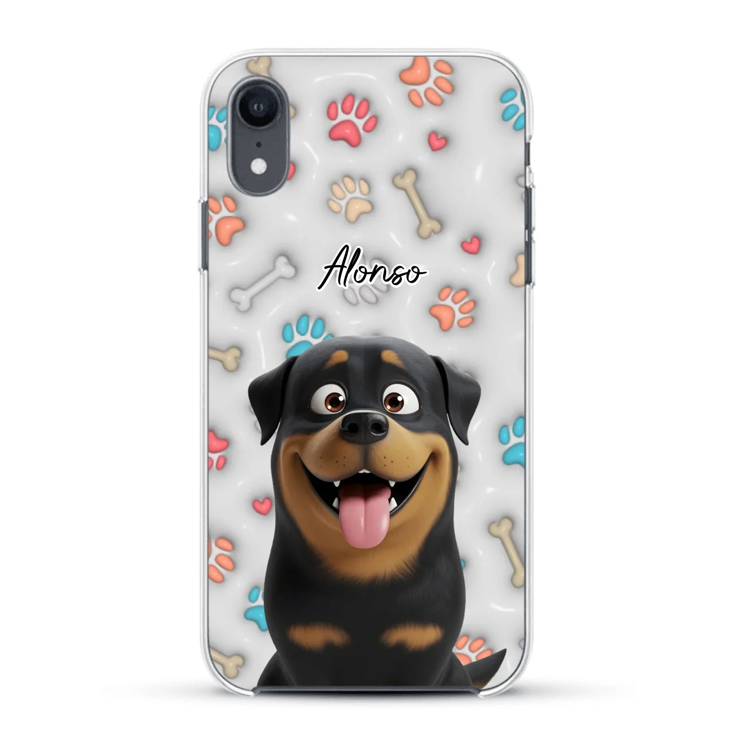 Mis patitas preferidas (Efecto 3D) - Funda personalizada