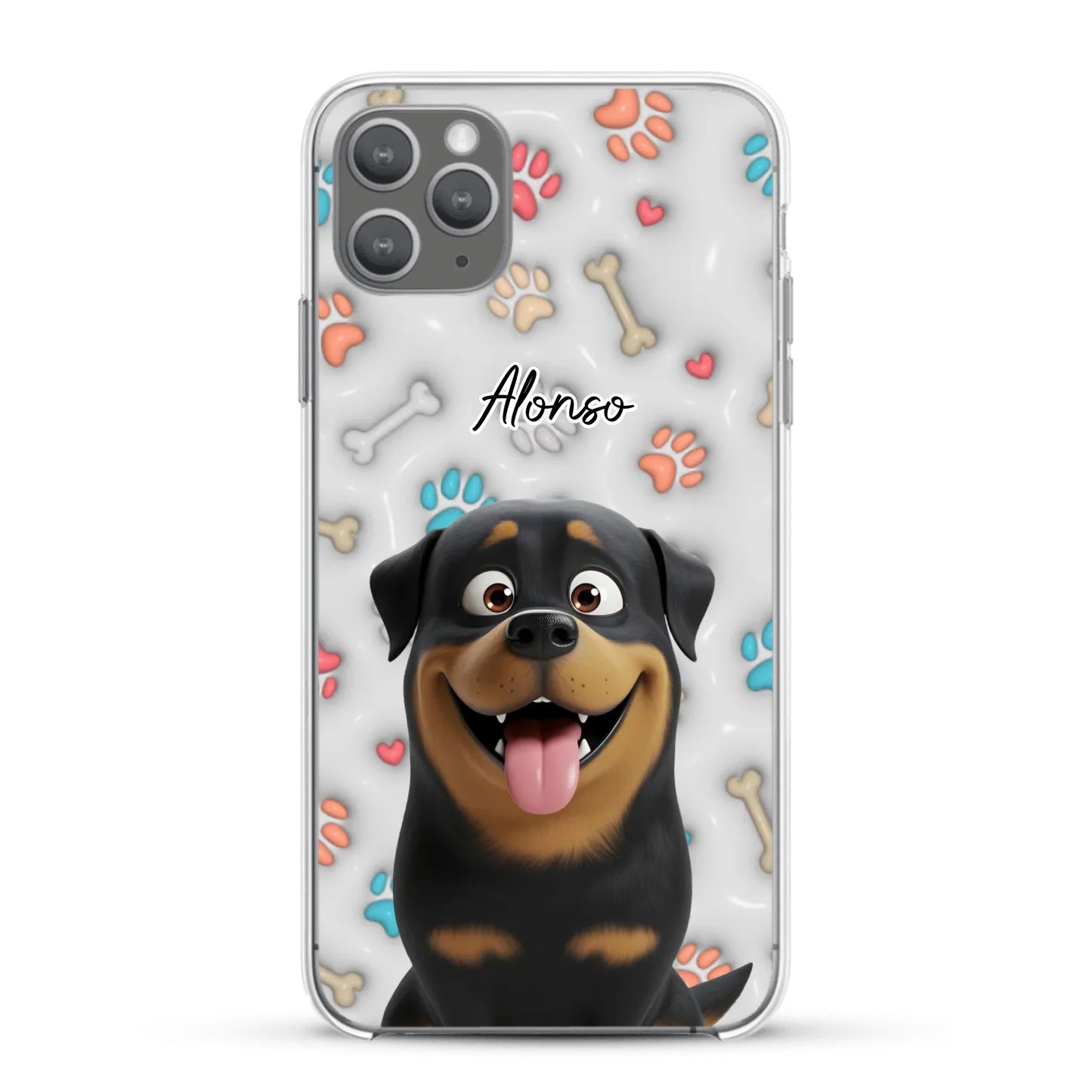 Mis patitas preferidas (Efecto 3D) - Funda personalizada