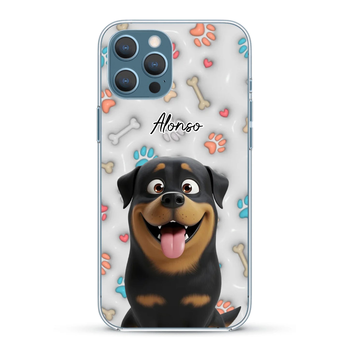 Mis patitas preferidas (Efecto 3D) - Funda personalizada