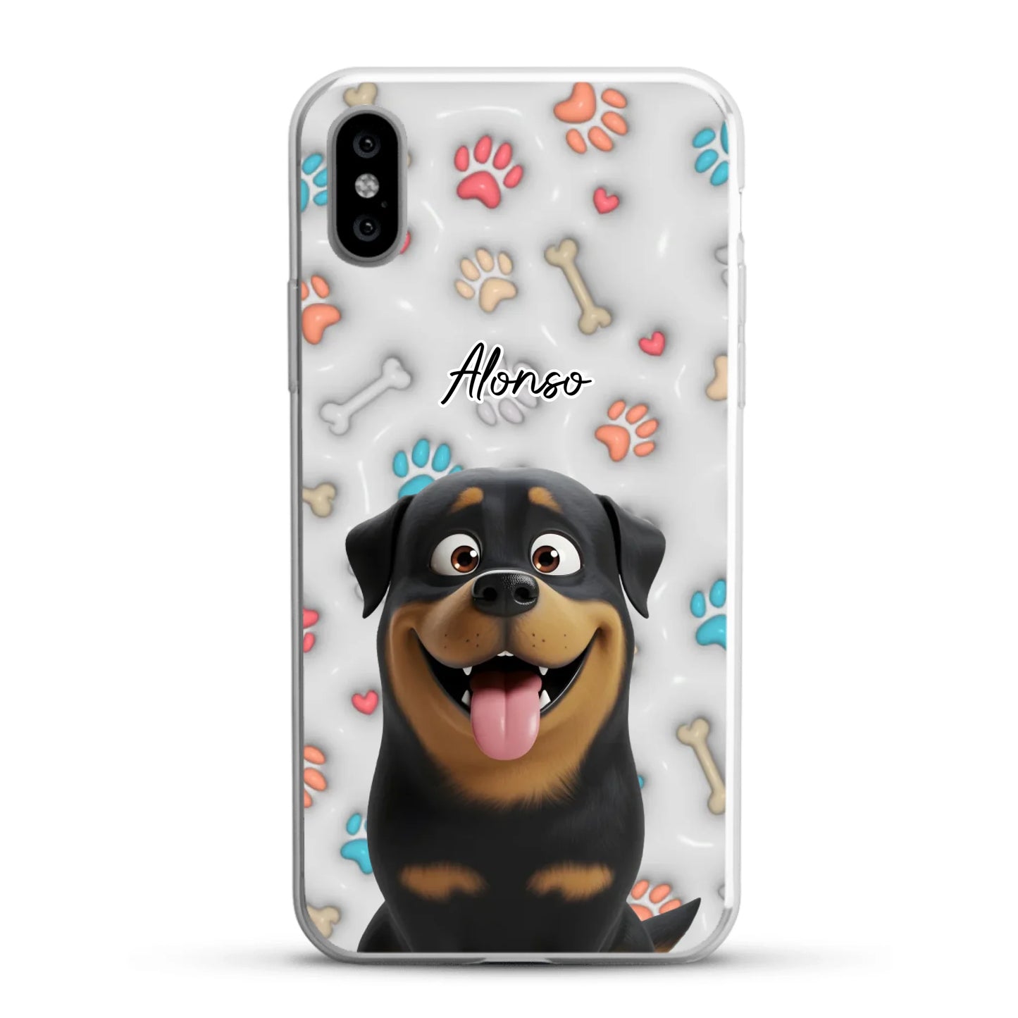 Mis patitas preferidas (Efecto 3D) - Funda personalizada