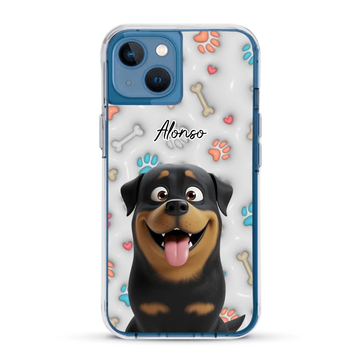 Mis patitas preferidas (Efecto 3D) - Funda personalizada