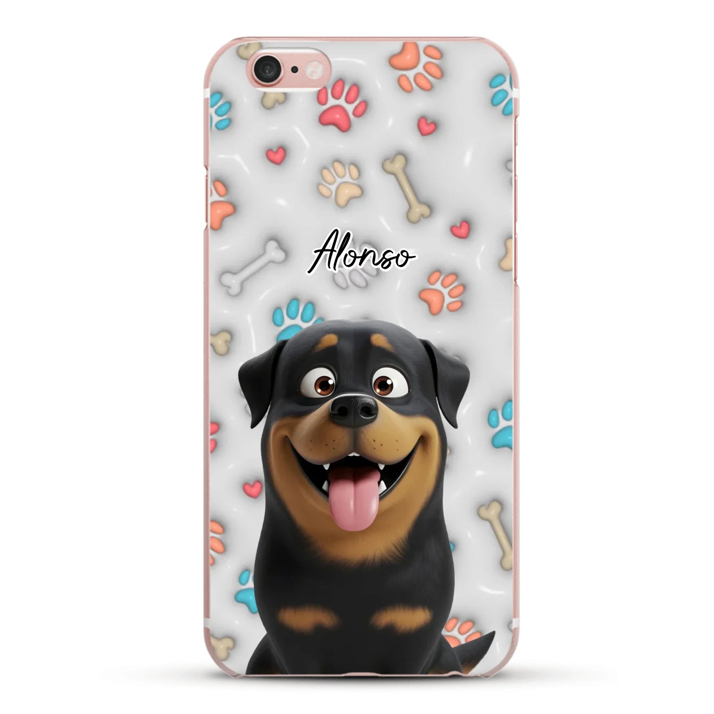 Mis patitas preferidas (Efecto 3D) - Funda personalizada