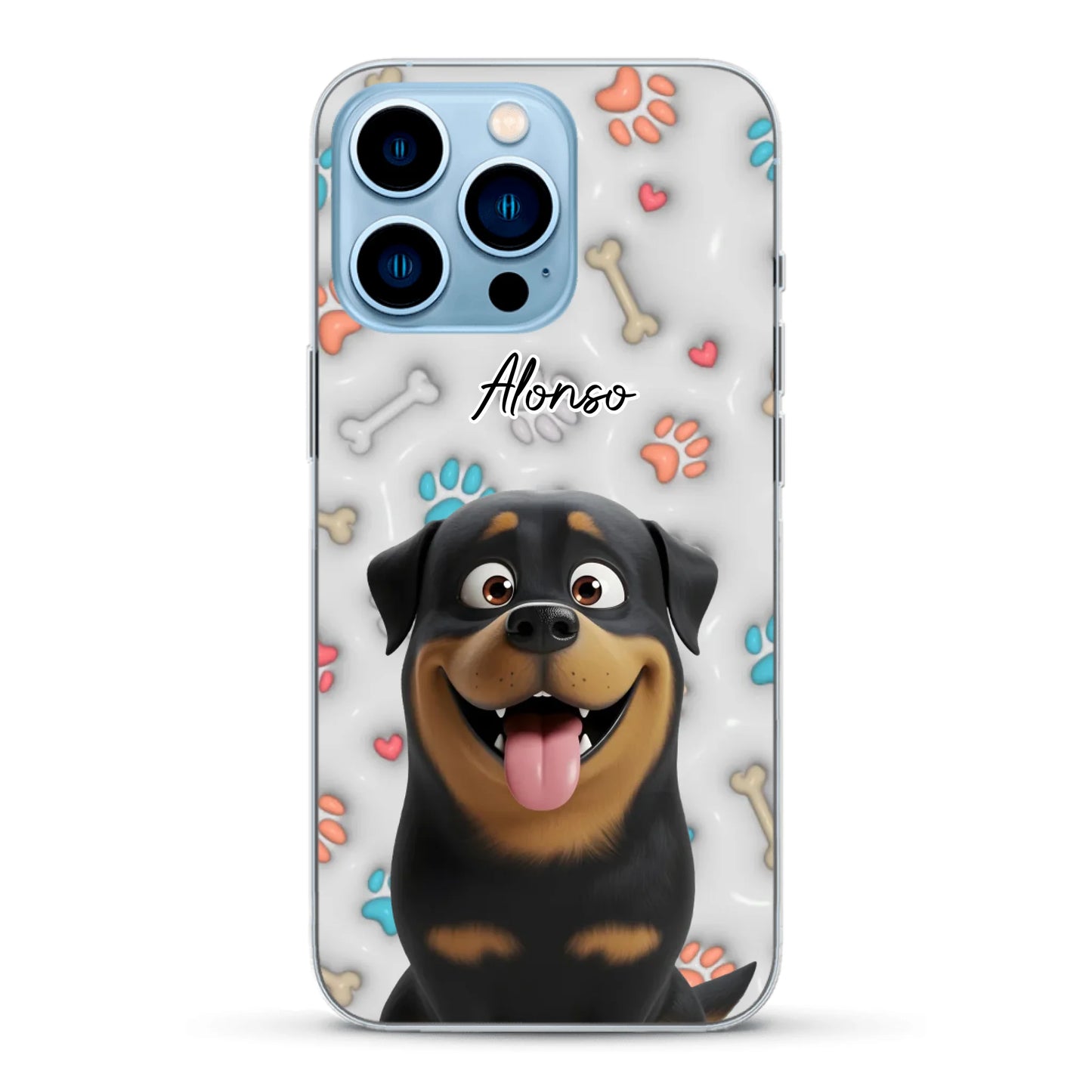 Mis patitas preferidas (Efecto 3D) - Funda personalizada