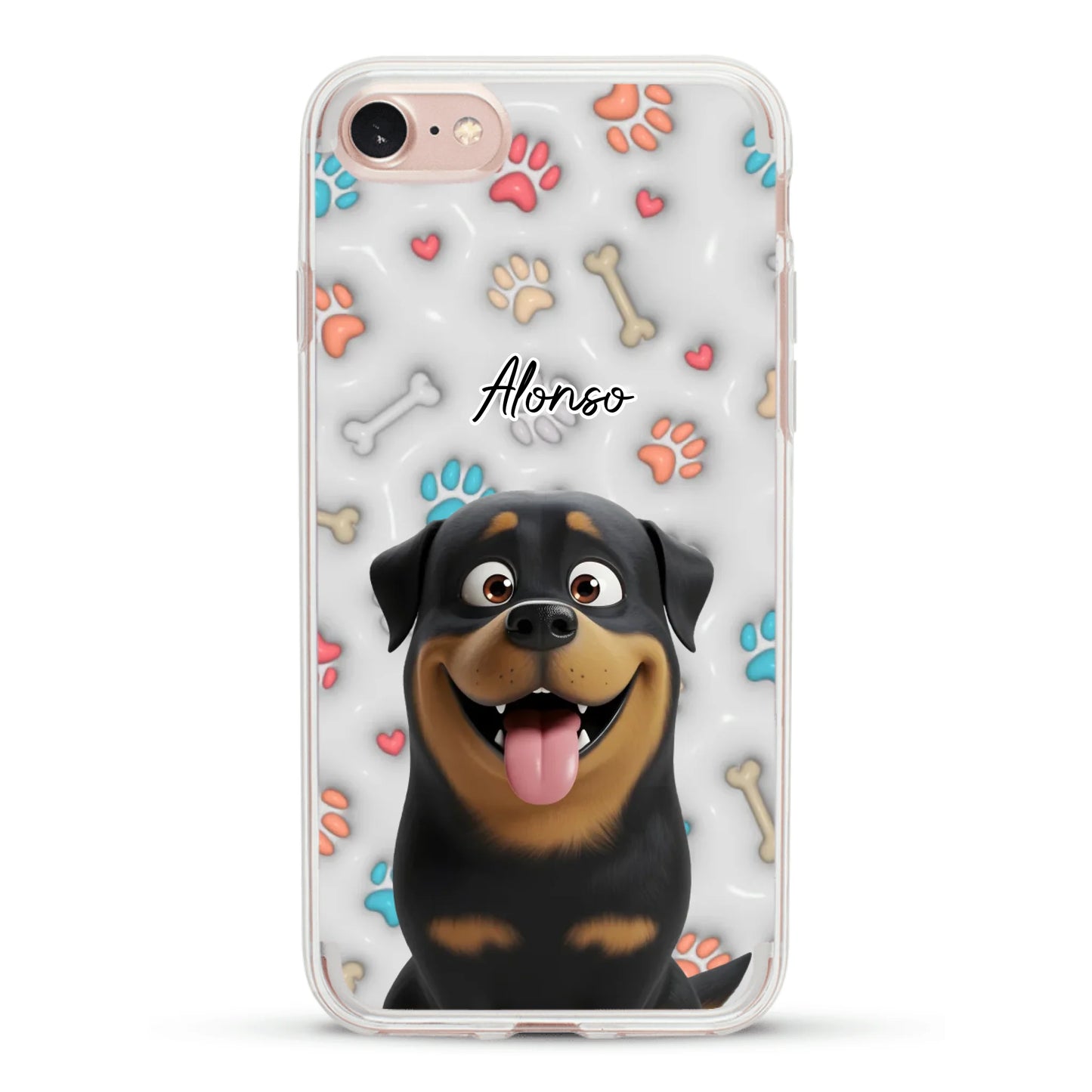 Mis patitas preferidas (Efecto 3D) - Funda personalizada