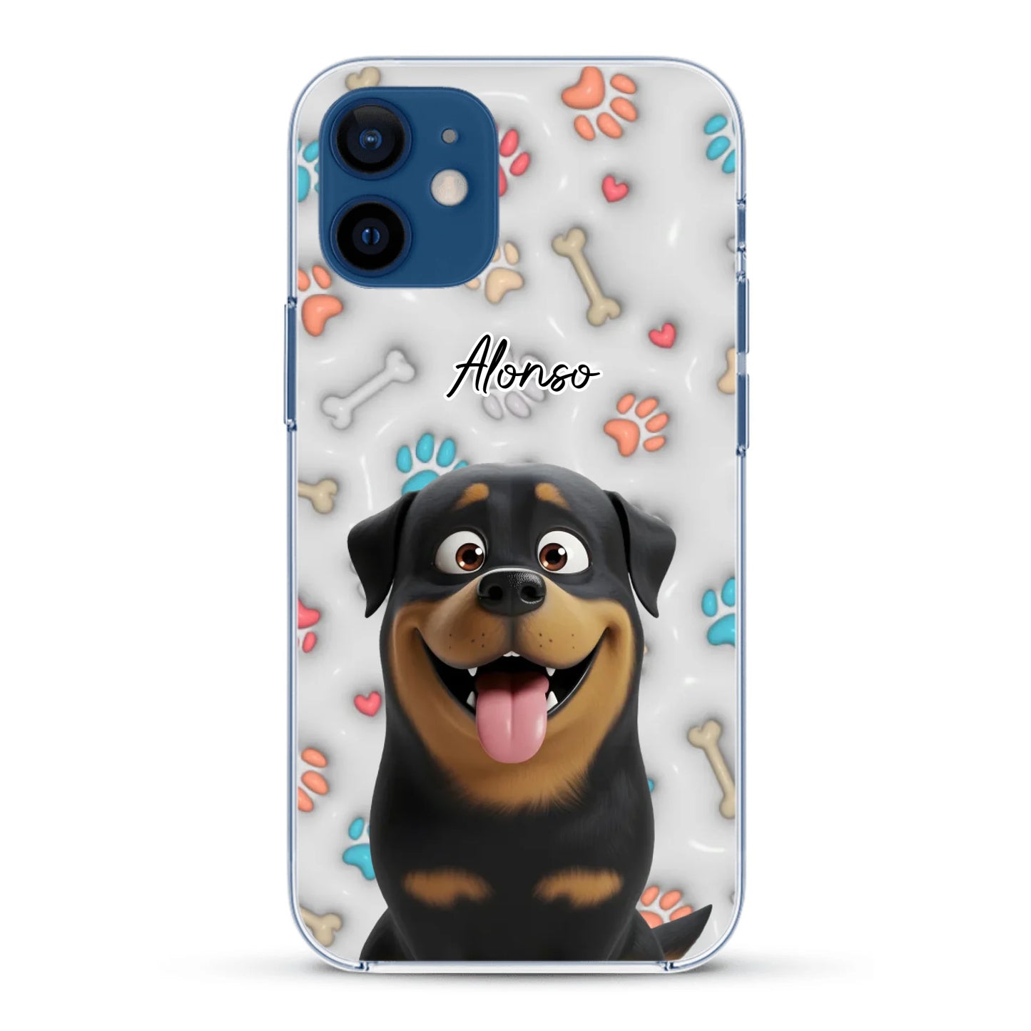 Mis patitas preferidas (Efecto 3D) - Funda personalizada