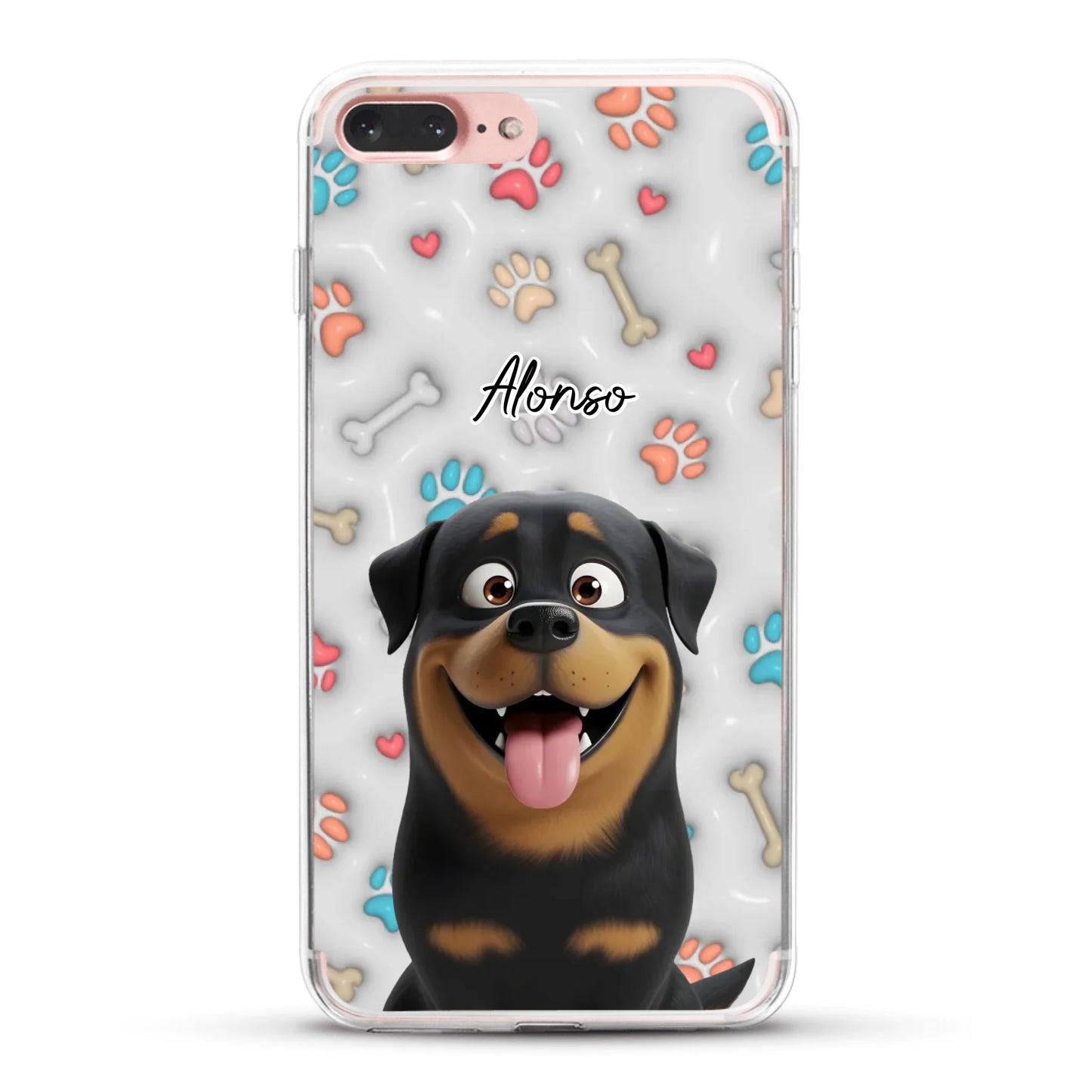 Mis patitas preferidas (Efecto 3D) - Funda personalizada