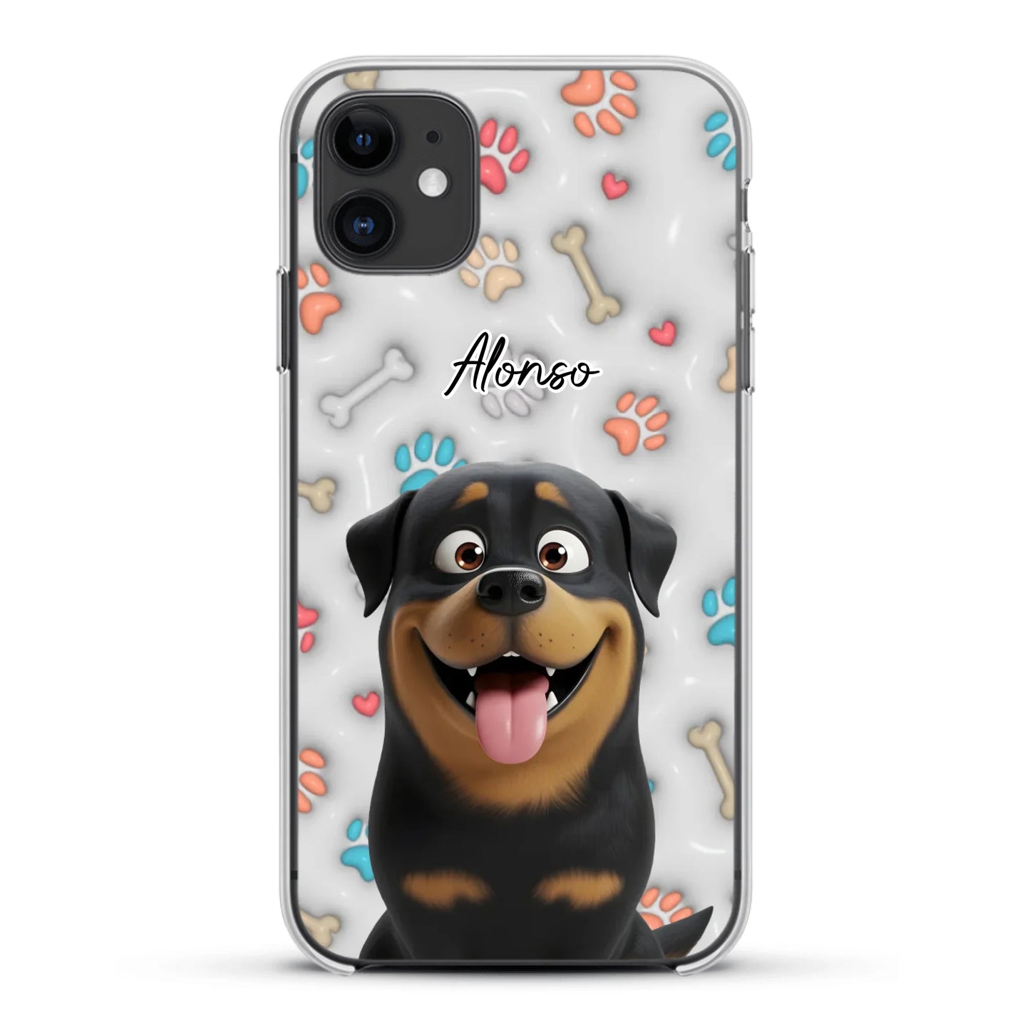 Mis patitas preferidas (Efecto 3D) - Funda personalizada