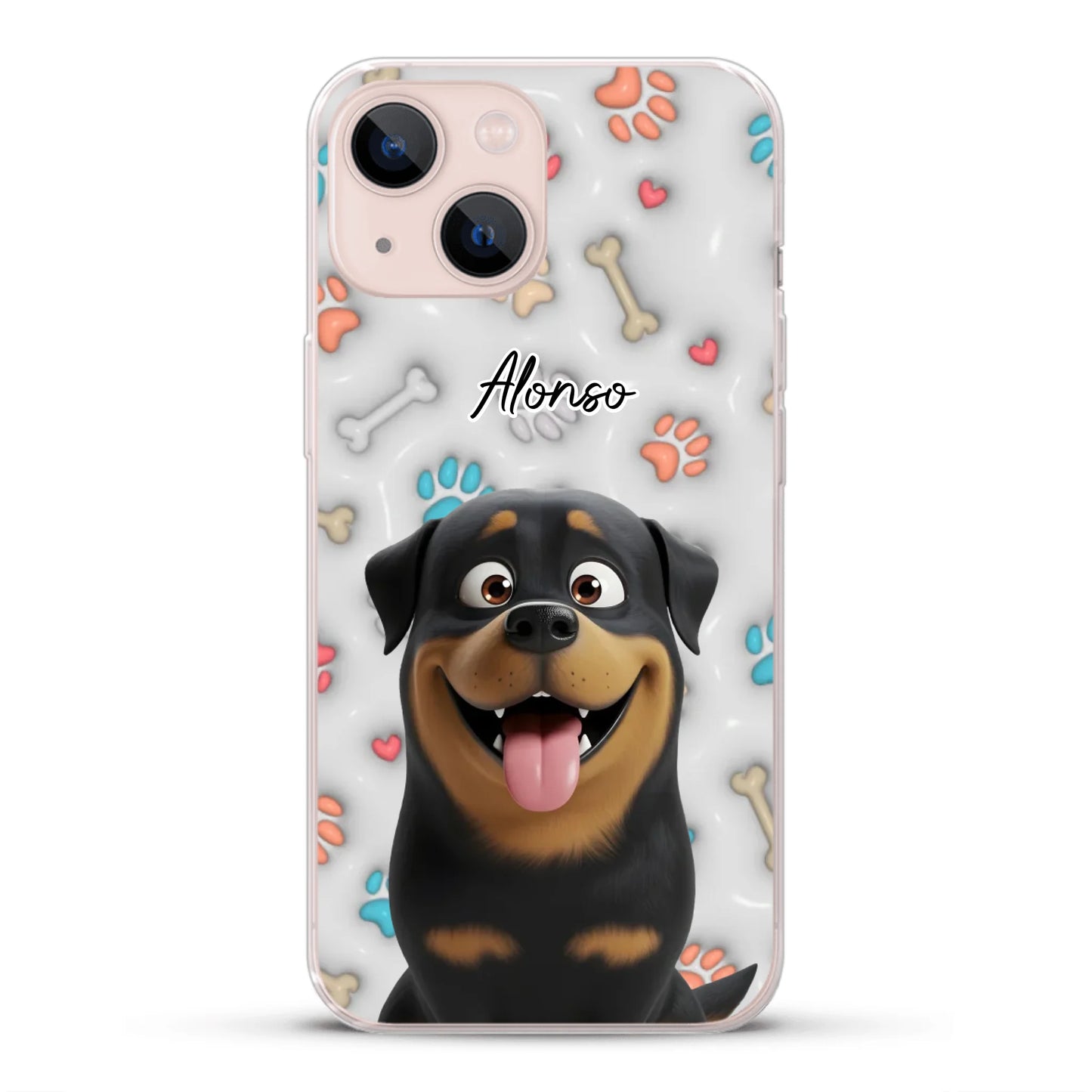 Mis patitas preferidas (Efecto 3D) - Funda personalizada