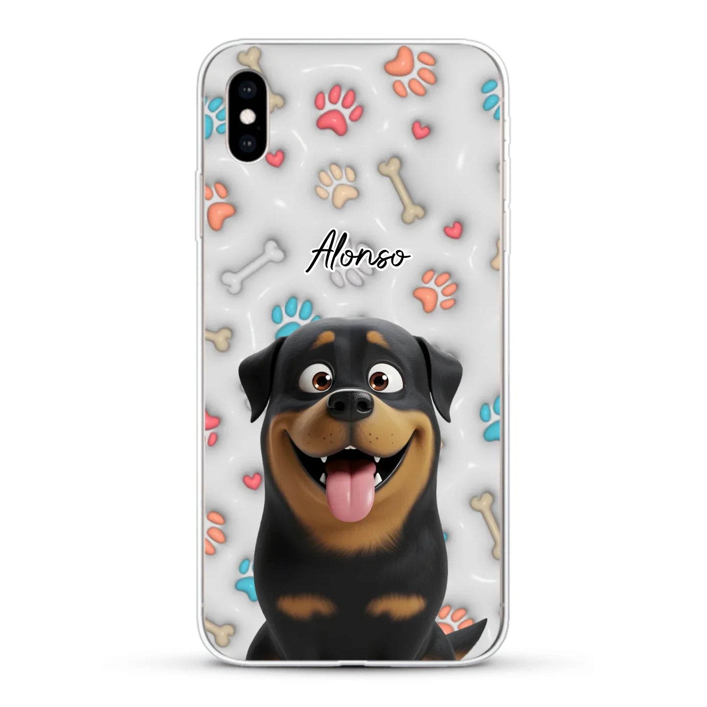 Mis patitas preferidas (Efecto 3D) - Funda personalizada