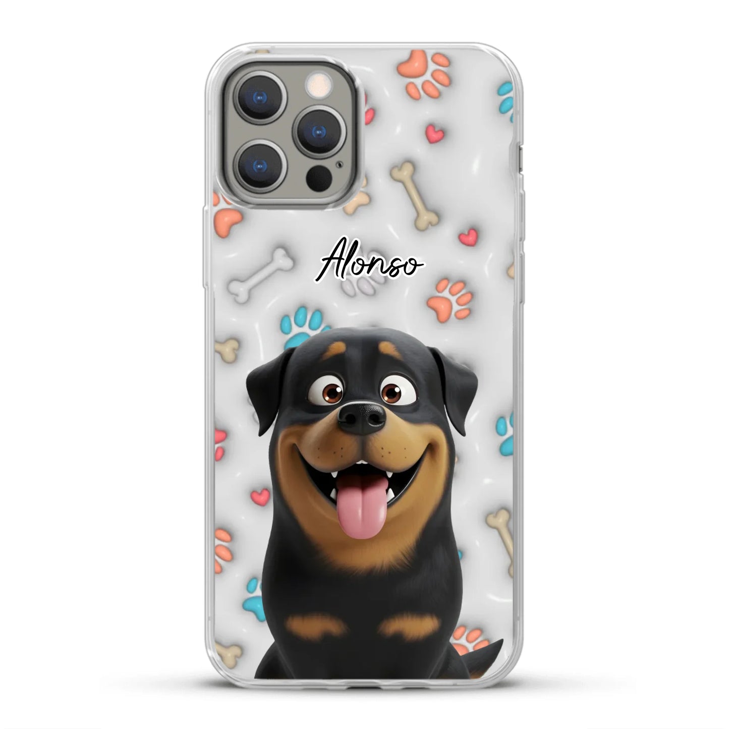 Mis patitas preferidas (Efecto 3D) - Funda personalizada