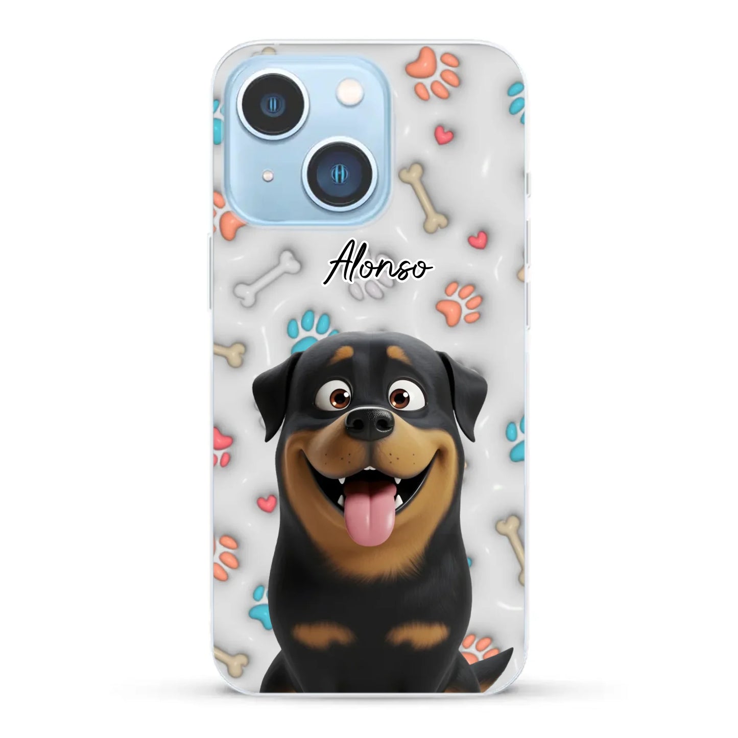 Mis patitas preferidas (Efecto 3D) - Funda personalizada