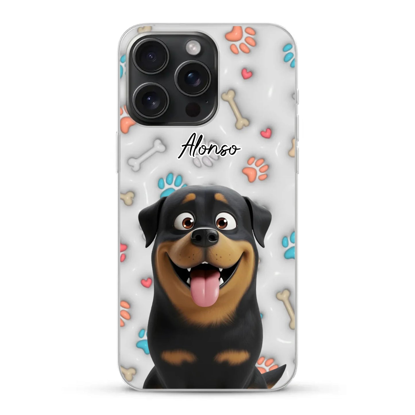 Mis patitas preferidas (Efecto 3D) - Funda personalizada