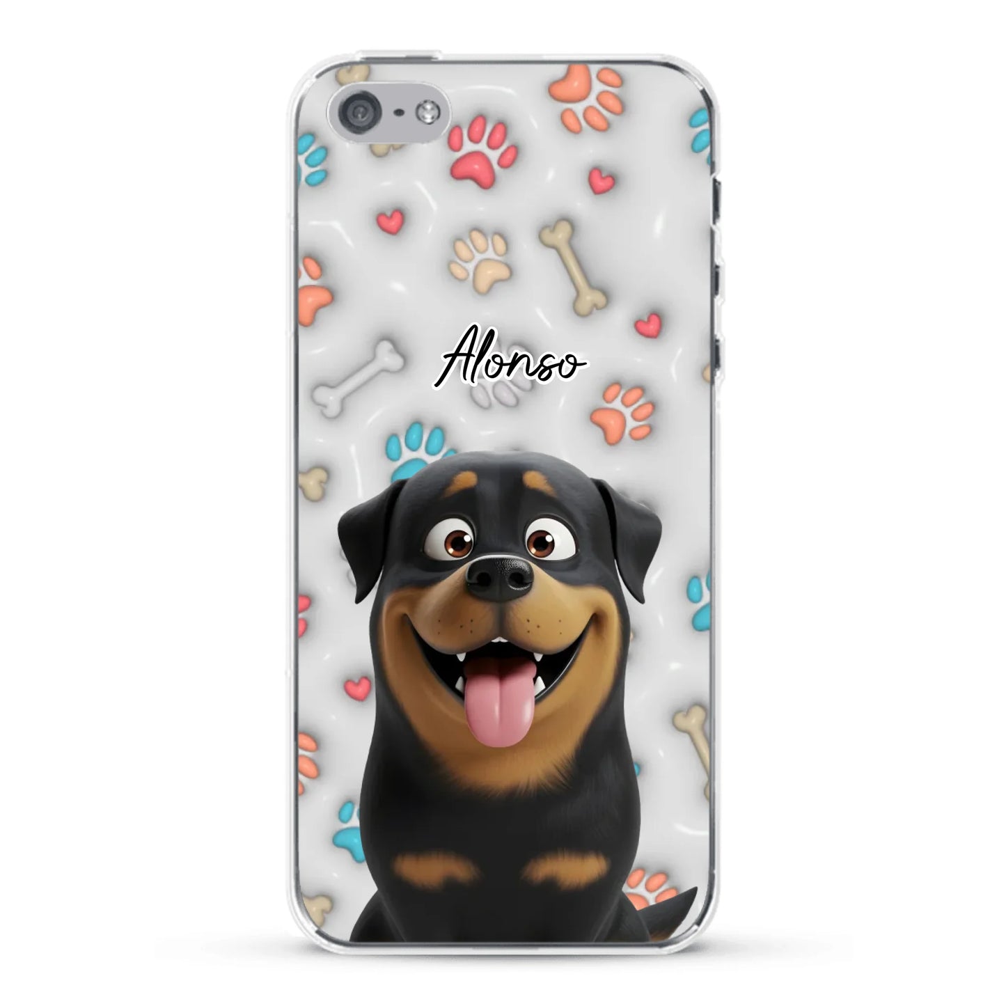 Mis patitas preferidas (Efecto 3D) - Funda personalizada