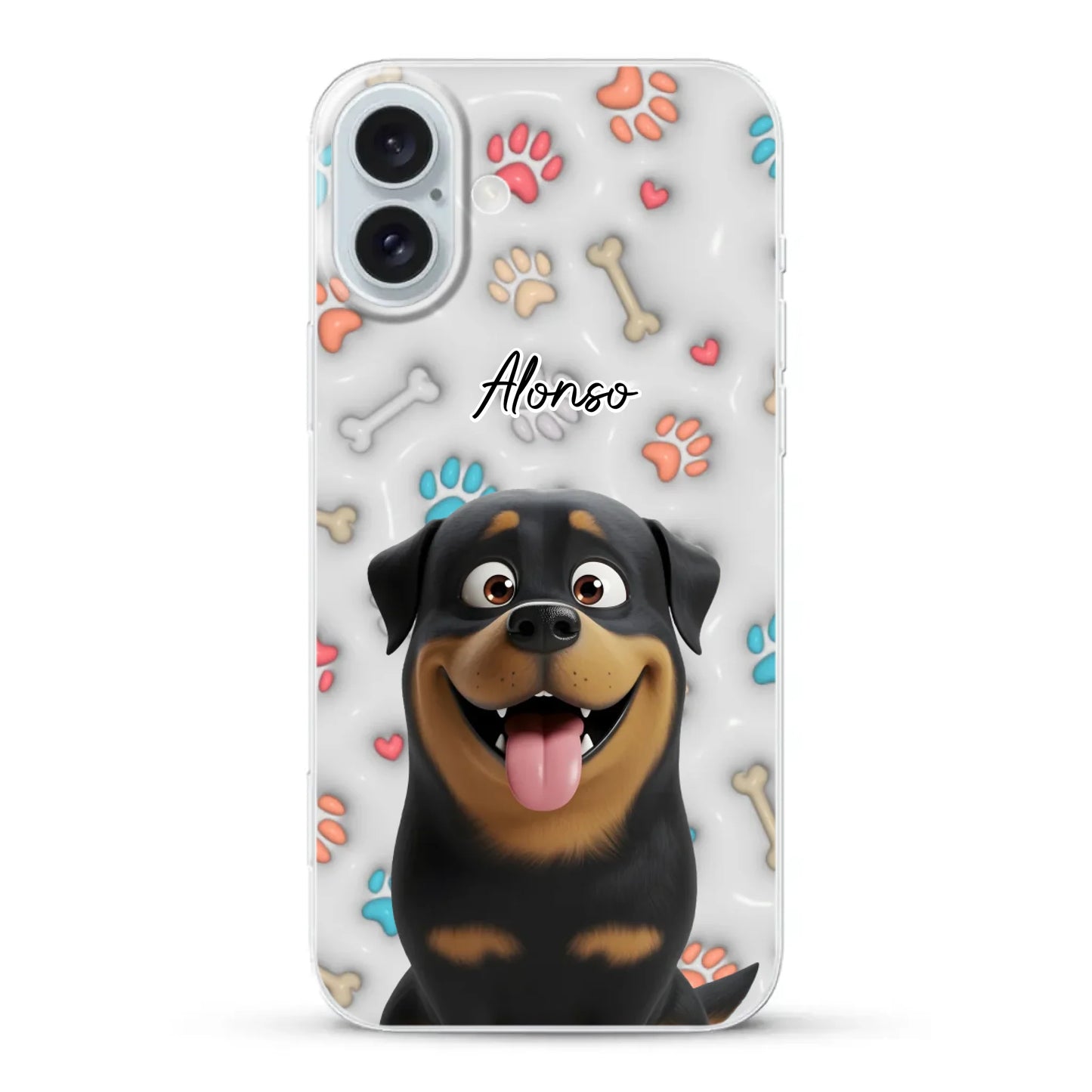 Mis patitas preferidas (Efecto 3D) - Funda personalizada