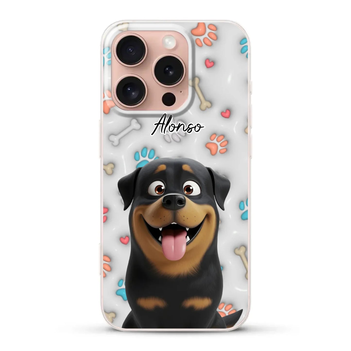 Mis patitas preferidas (Efecto 3D) - Funda personalizada