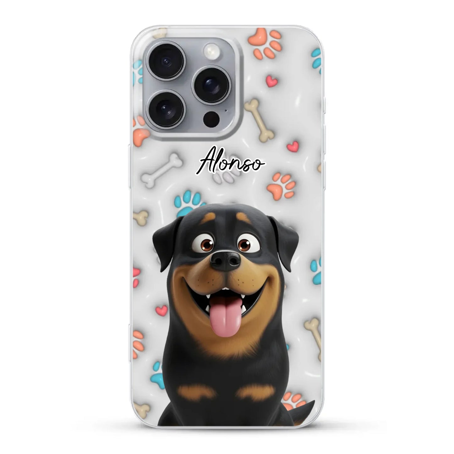 Mis patitas preferidas (Efecto 3D) - Funda personalizada