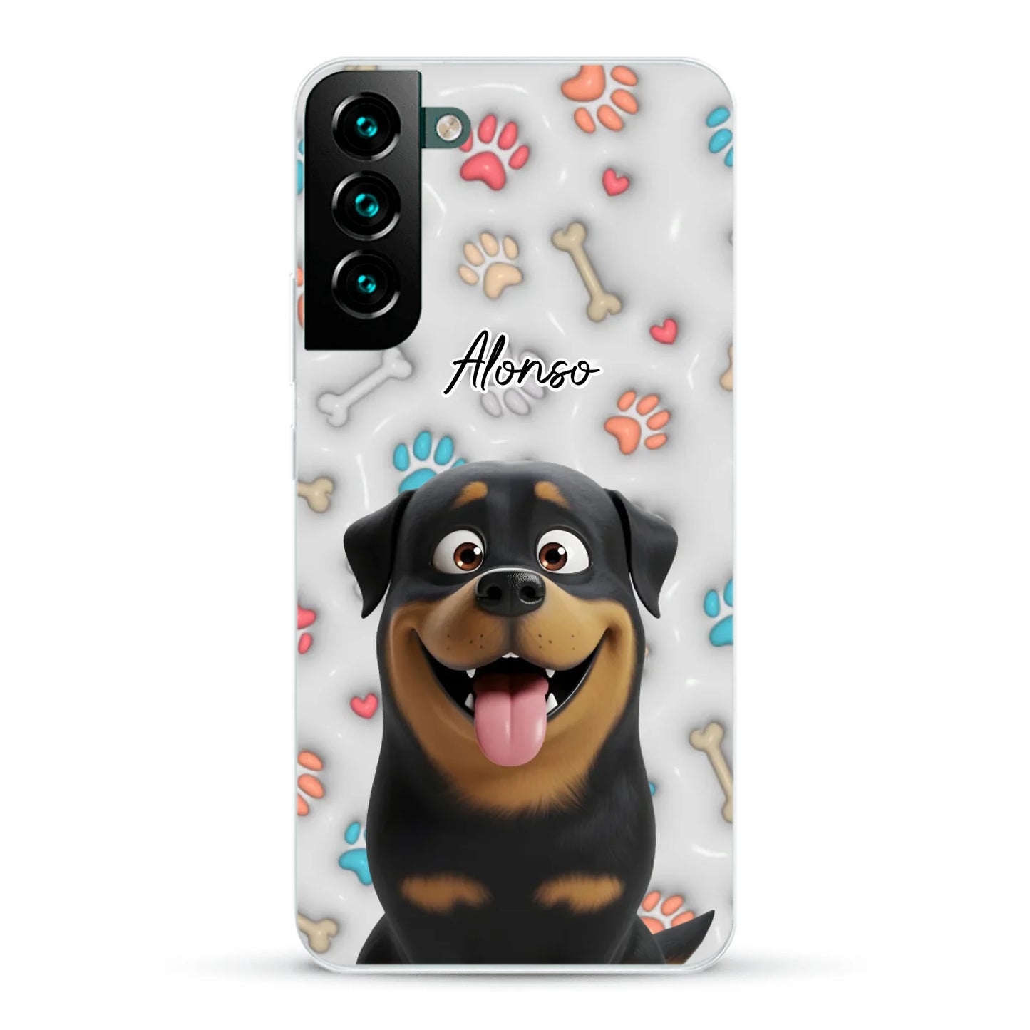 Mis patitas preferidas (Efecto 3D) - Funda personalizada
