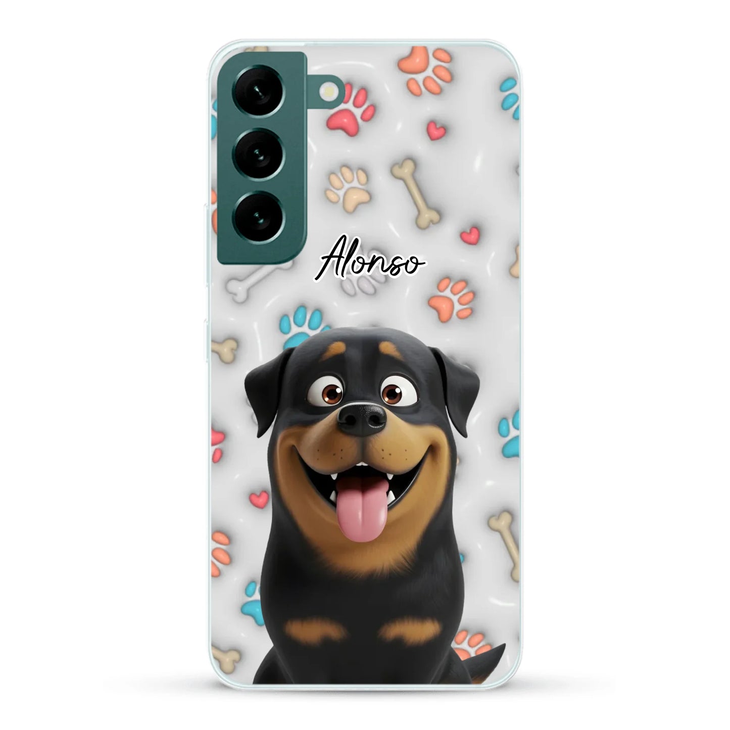 Mis patitas preferidas (Efecto 3D) - Funda personalizada