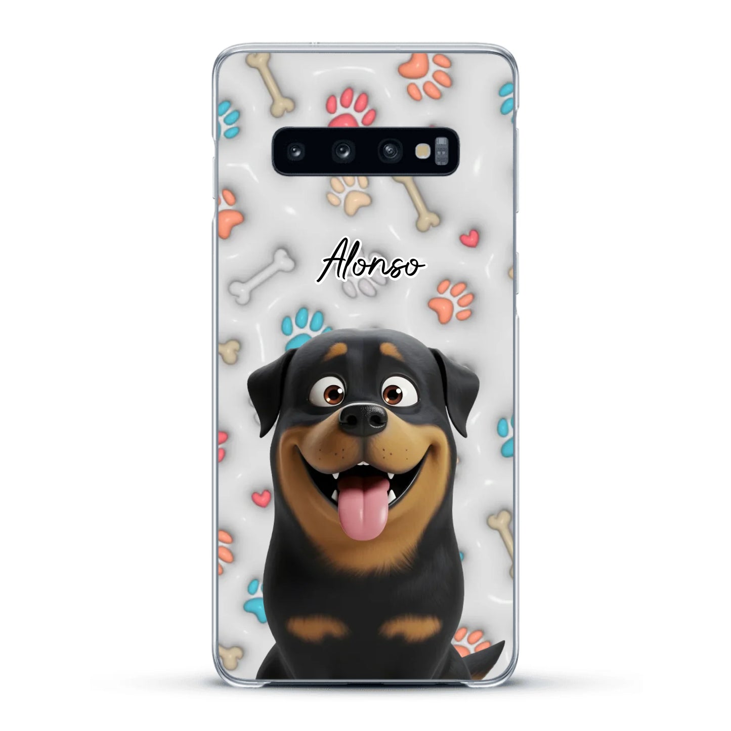 Mis patitas preferidas (Efecto 3D) - Funda personalizada
