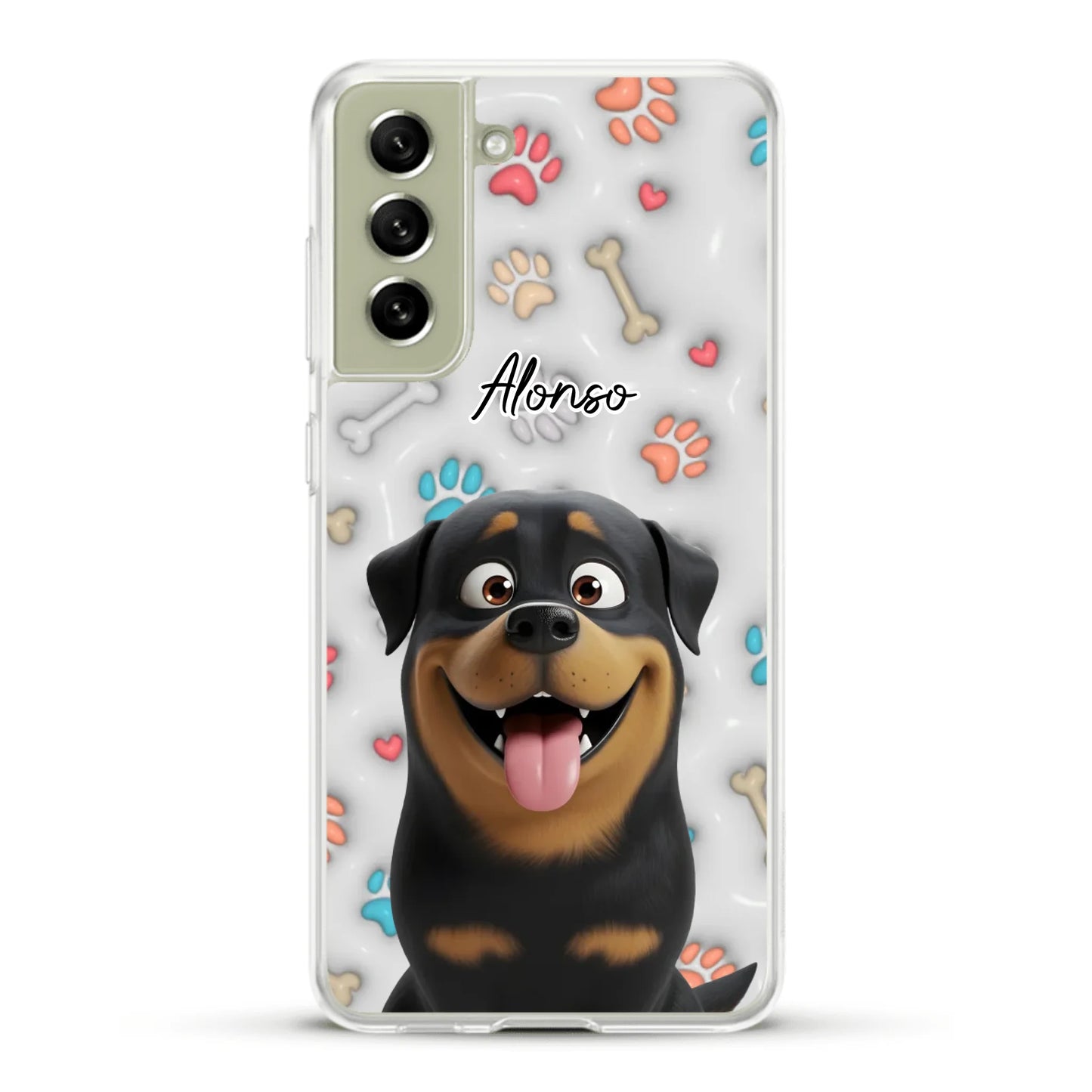 Mis patitas preferidas (Efecto 3D) - Funda personalizada