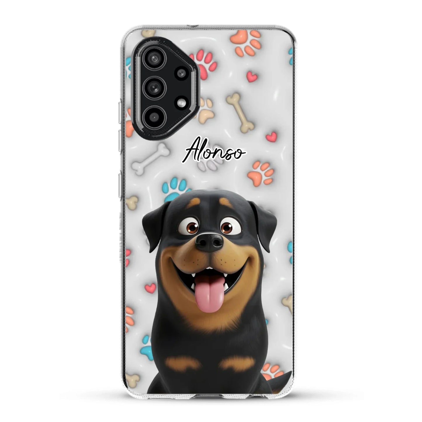 Mis patitas preferidas (Efecto 3D) - Funda personalizada