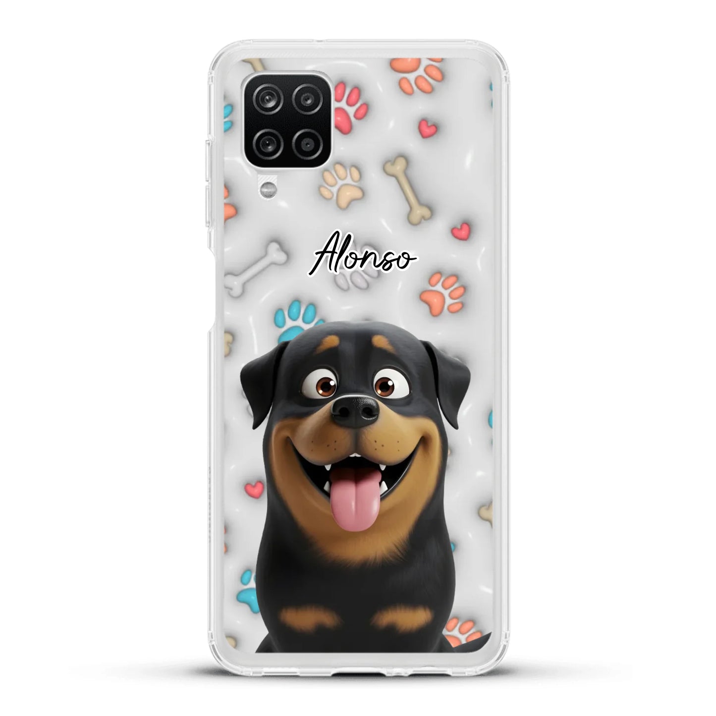 Mis patitas preferidas (Efecto 3D) - Funda personalizada