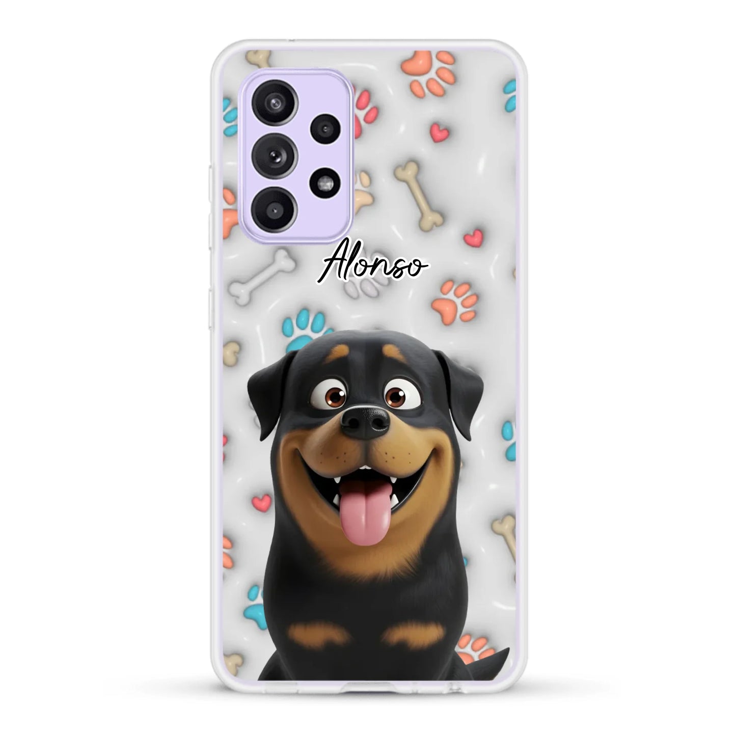 Mis patitas preferidas (Efecto 3D) - Funda personalizada