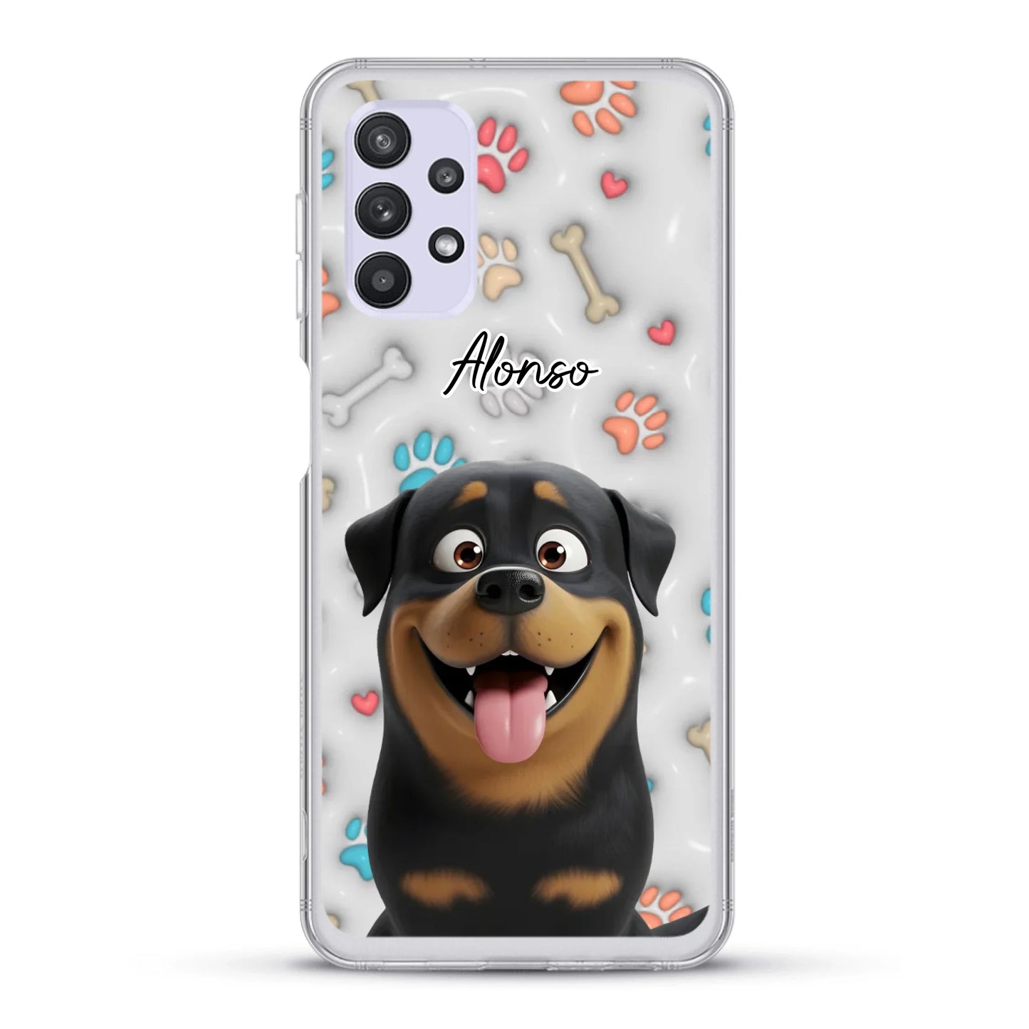 Mis patitas preferidas (Efecto 3D) - Funda personalizada