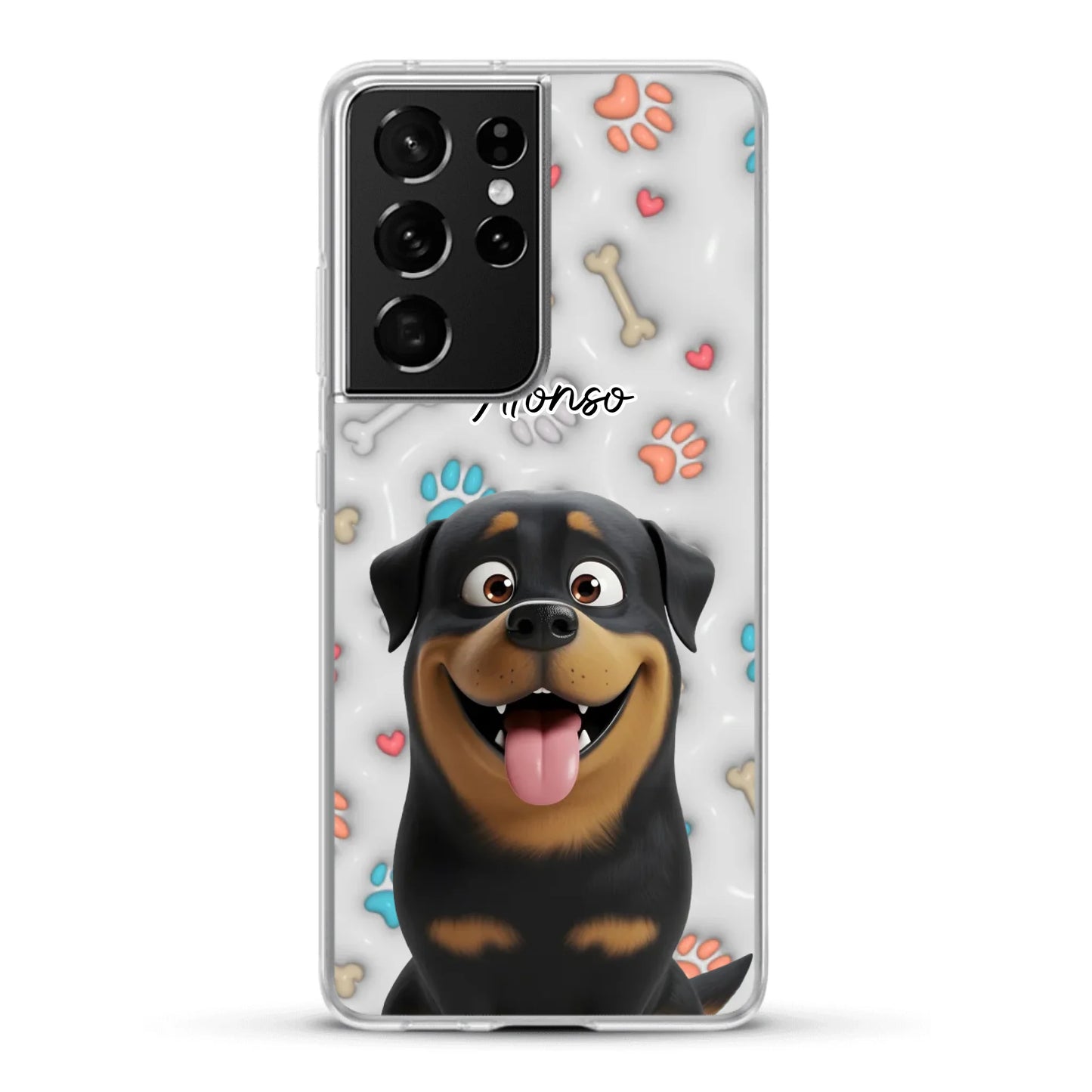 Mis patitas preferidas (Efecto 3D) - Funda personalizada