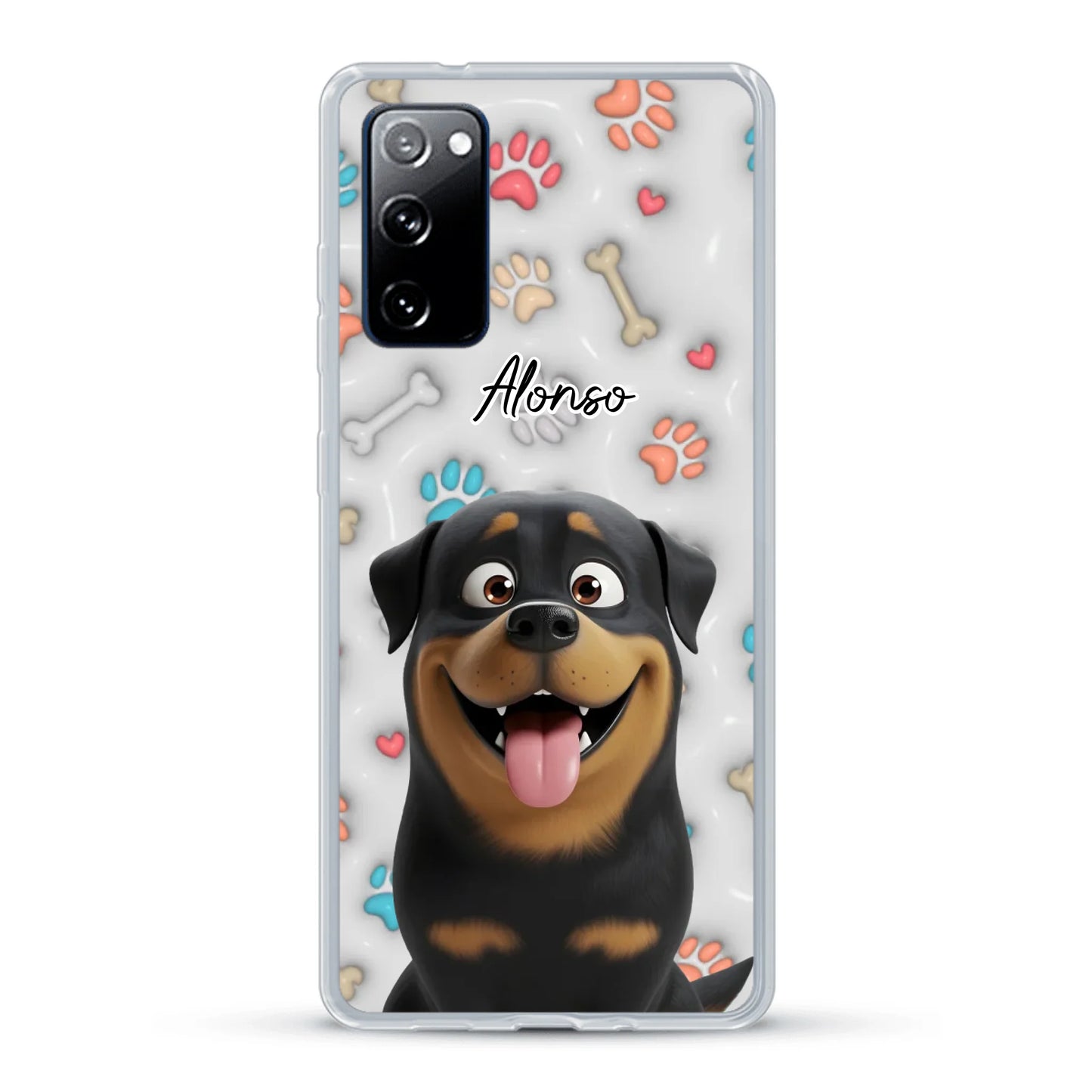 Mis patitas preferidas (Efecto 3D) - Funda personalizada