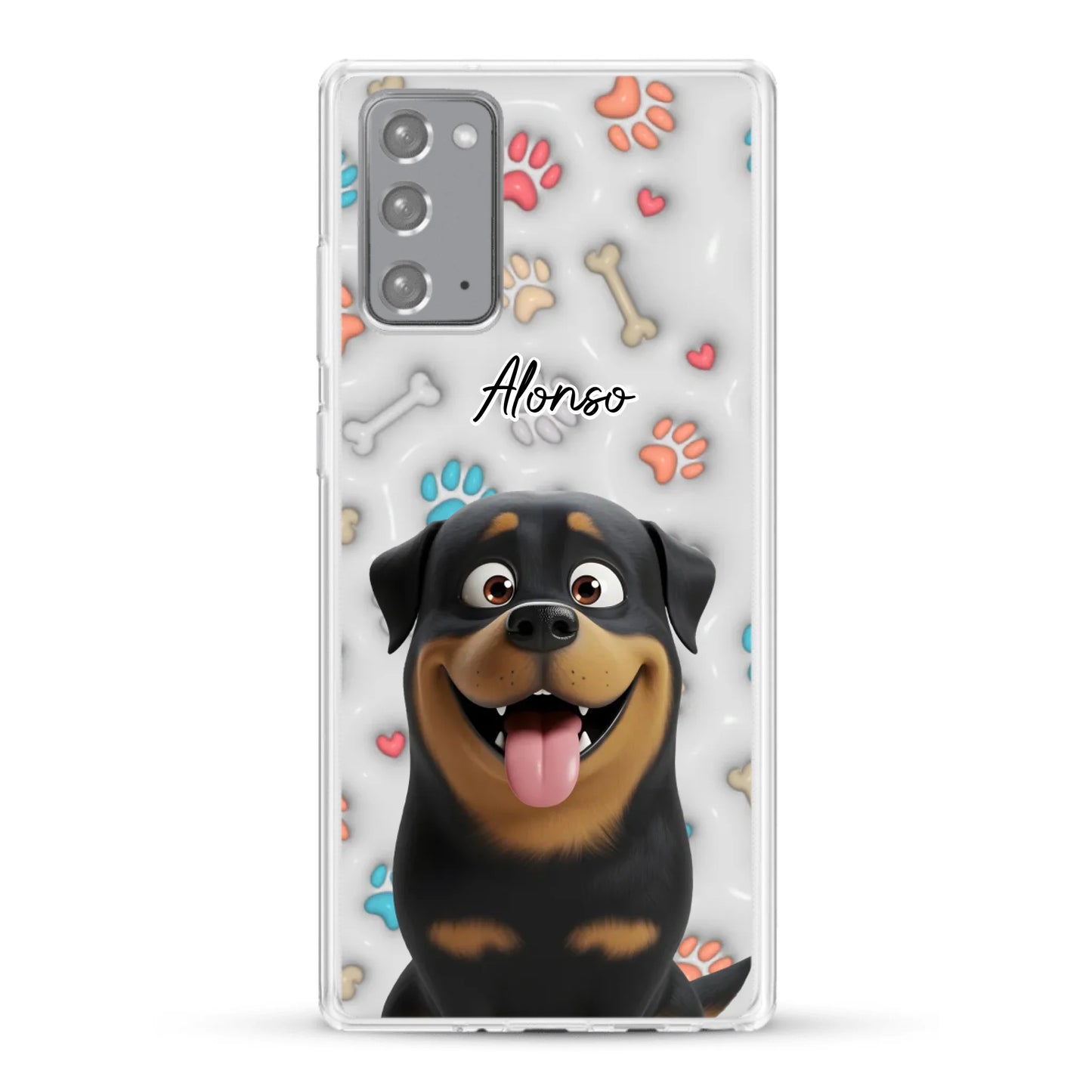 Mis patitas preferidas (Efecto 3D) - Funda personalizada