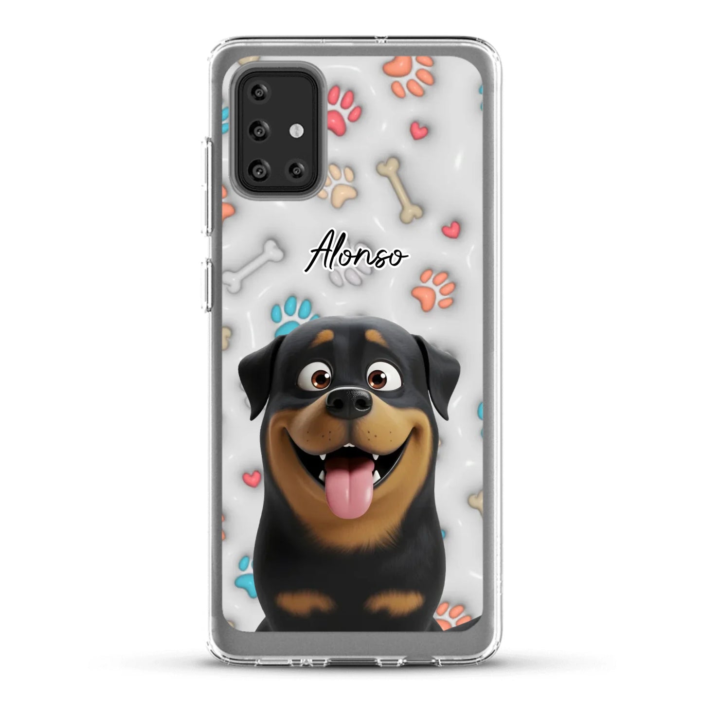 Mis patitas preferidas (Efecto 3D) - Funda personalizada