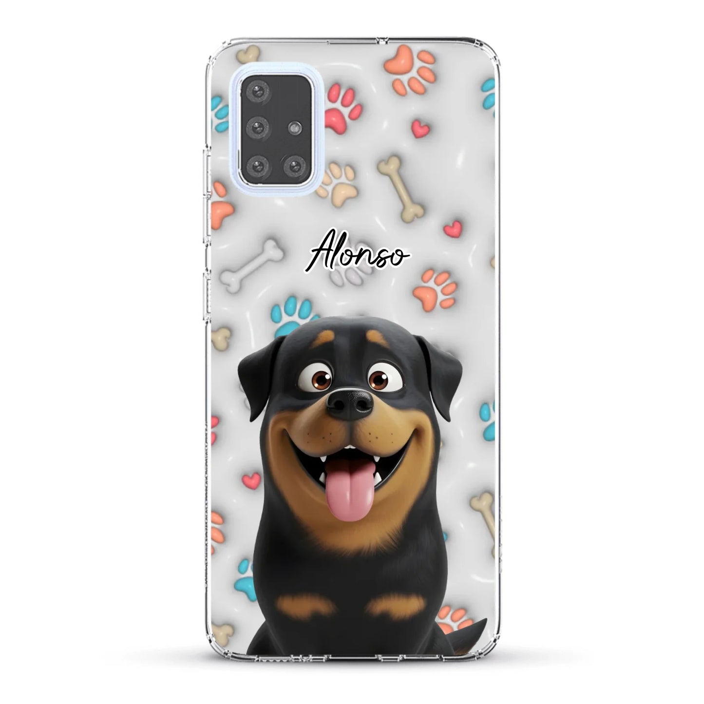 Mis patitas preferidas (Efecto 3D) - Funda personalizada