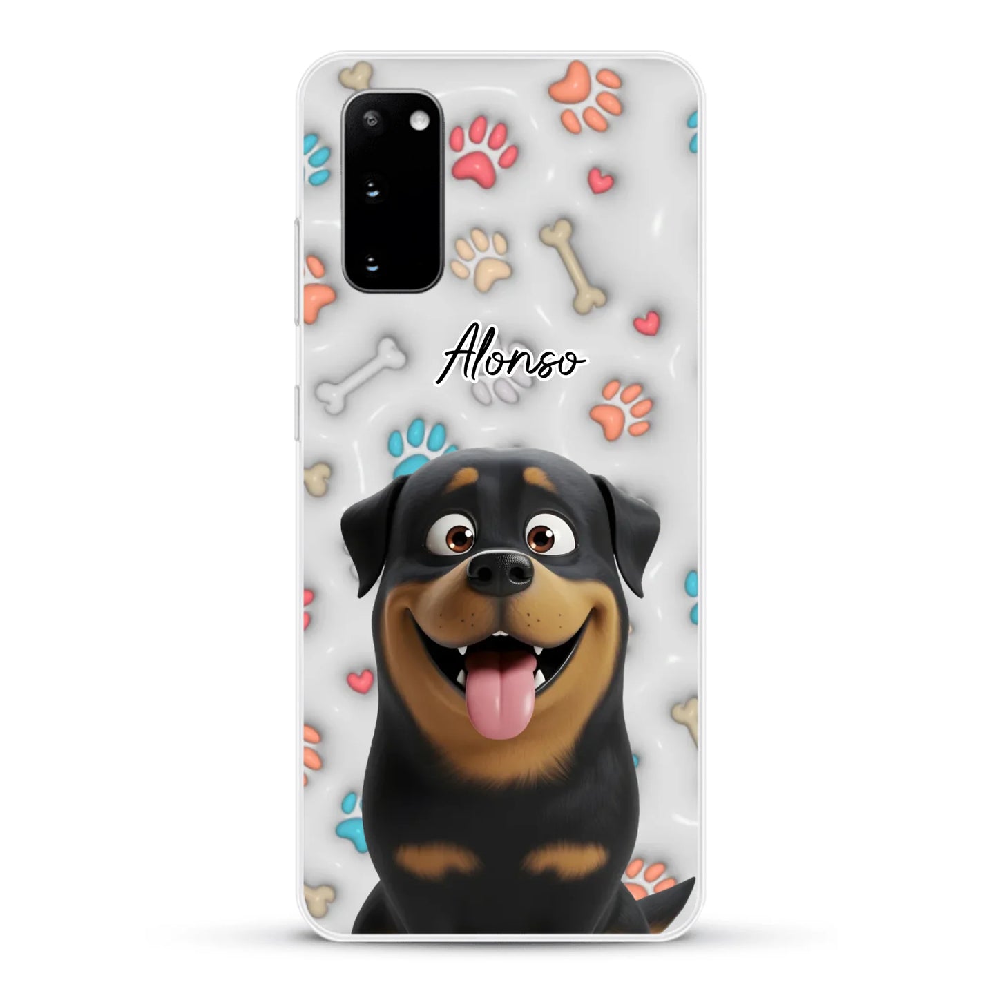 Mis patitas preferidas (Efecto 3D) - Funda personalizada