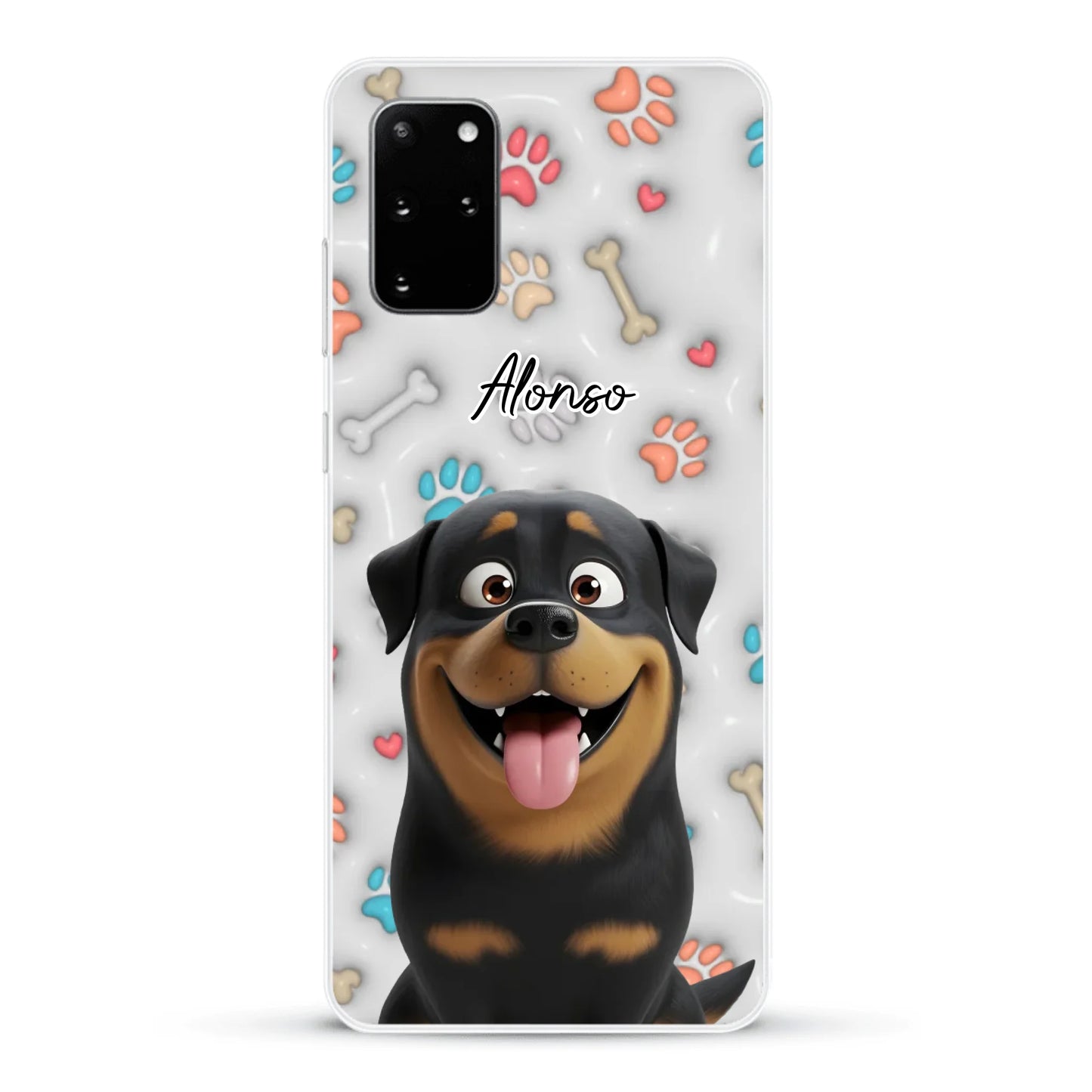 Mis patitas preferidas (Efecto 3D) - Funda personalizada