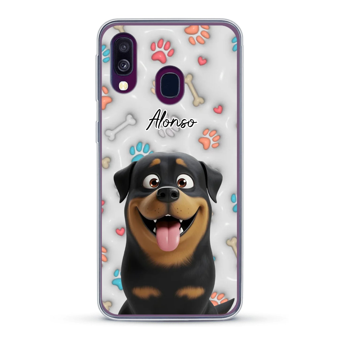 Mis patitas preferidas (Efecto 3D) - Funda personalizada