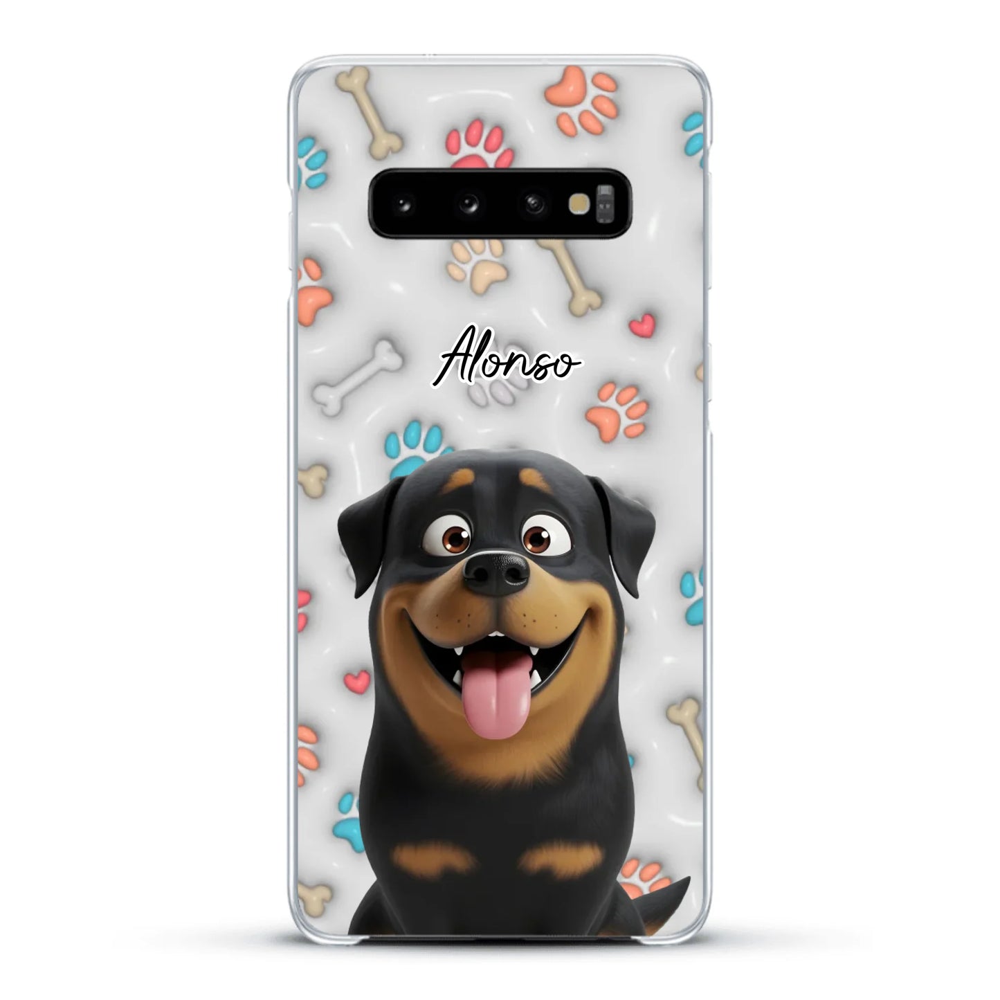 Mis patitas preferidas (Efecto 3D) - Funda personalizada