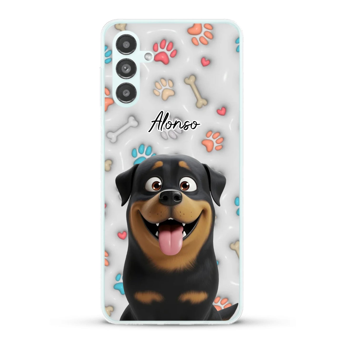Mis patitas preferidas (Efecto 3D) - Funda personalizada