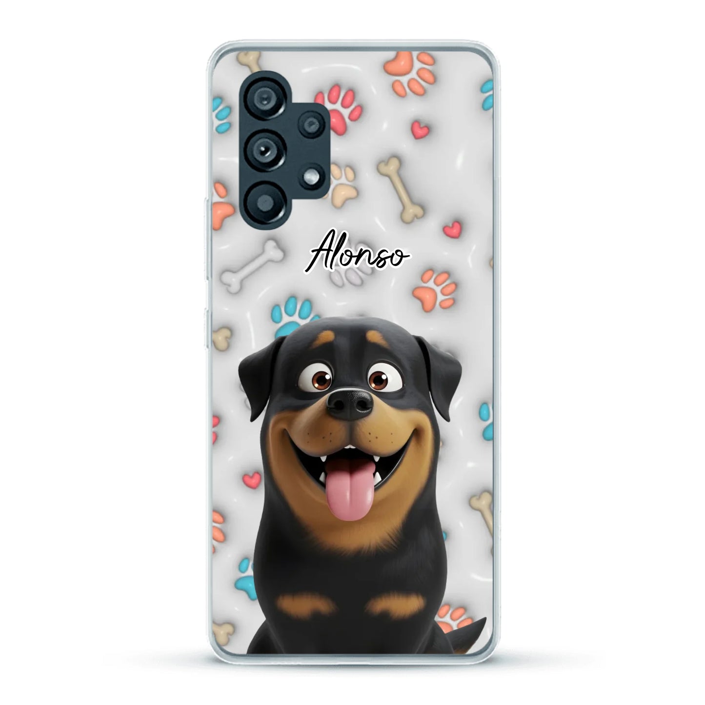 Mis patitas preferidas (Efecto 3D) - Funda personalizada