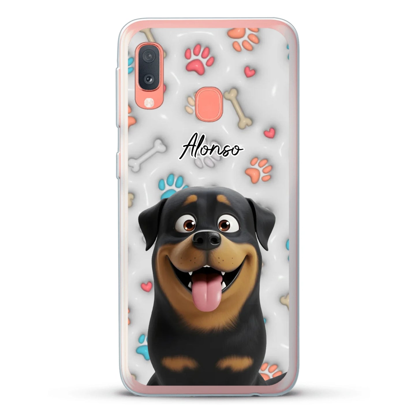 Mis patitas preferidas (Efecto 3D) - Funda personalizada