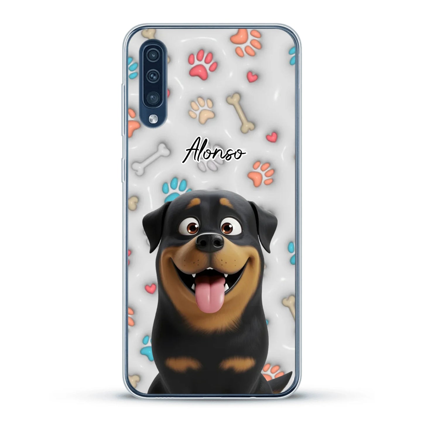 Mis patitas preferidas (Efecto 3D) - Funda personalizada