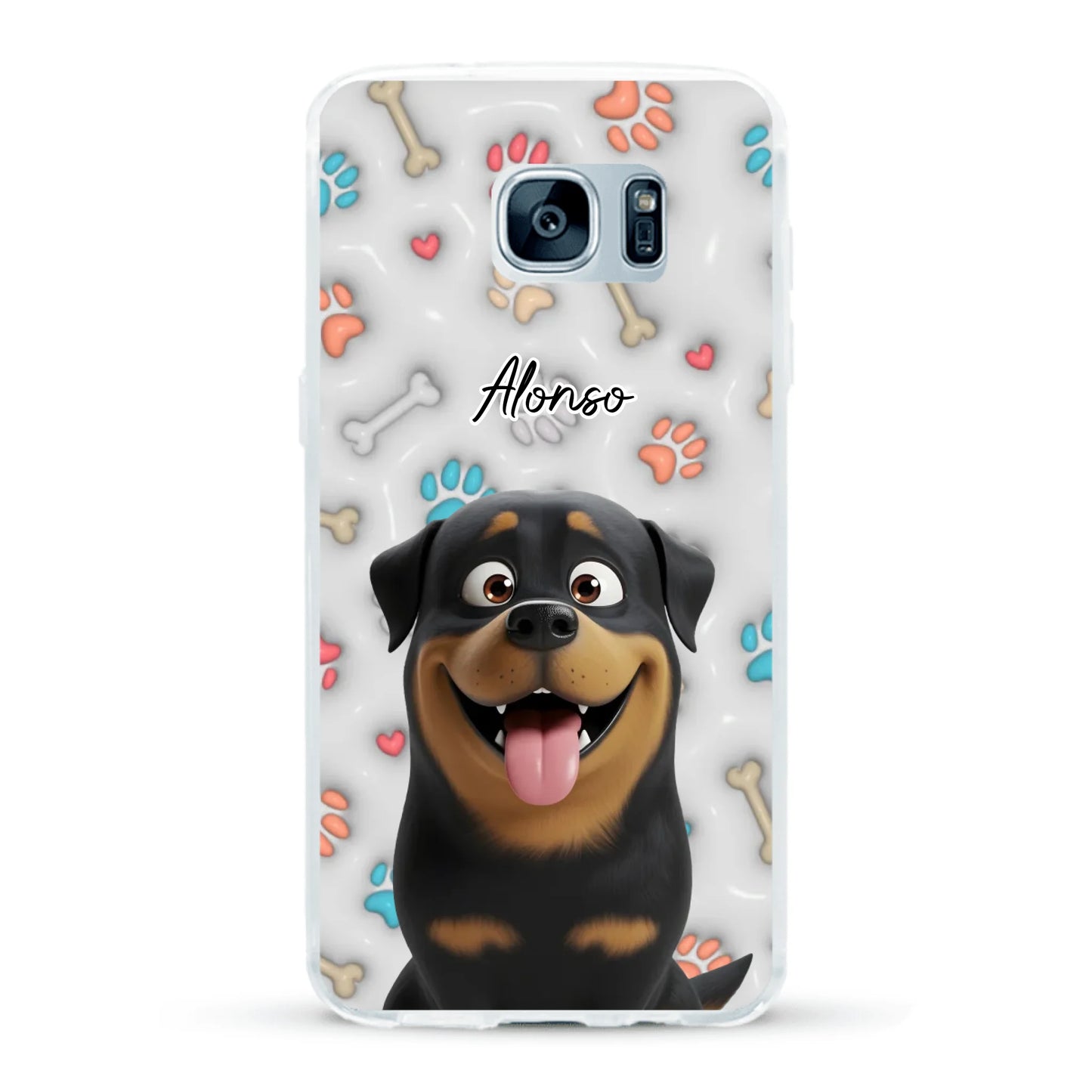 Mis patitas preferidas (Efecto 3D) - Funda personalizada