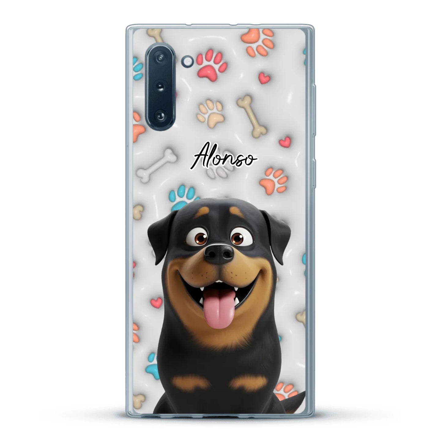 Mis patitas preferidas (Efecto 3D) - Funda personalizada