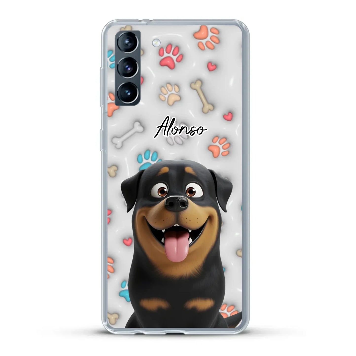 Mis patitas preferidas (Efecto 3D) - Funda personalizada