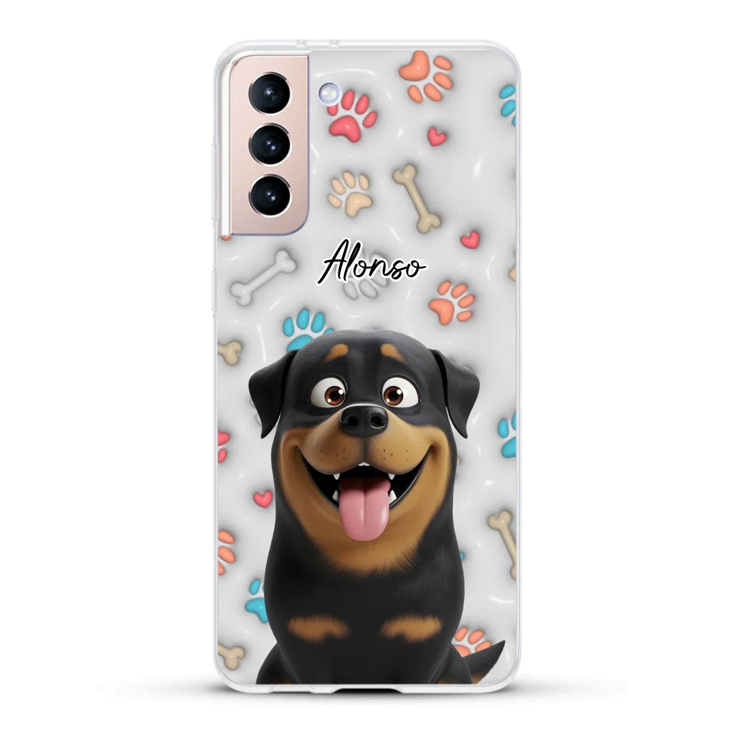 Mis patitas preferidas (Efecto 3D) - Funda personalizada