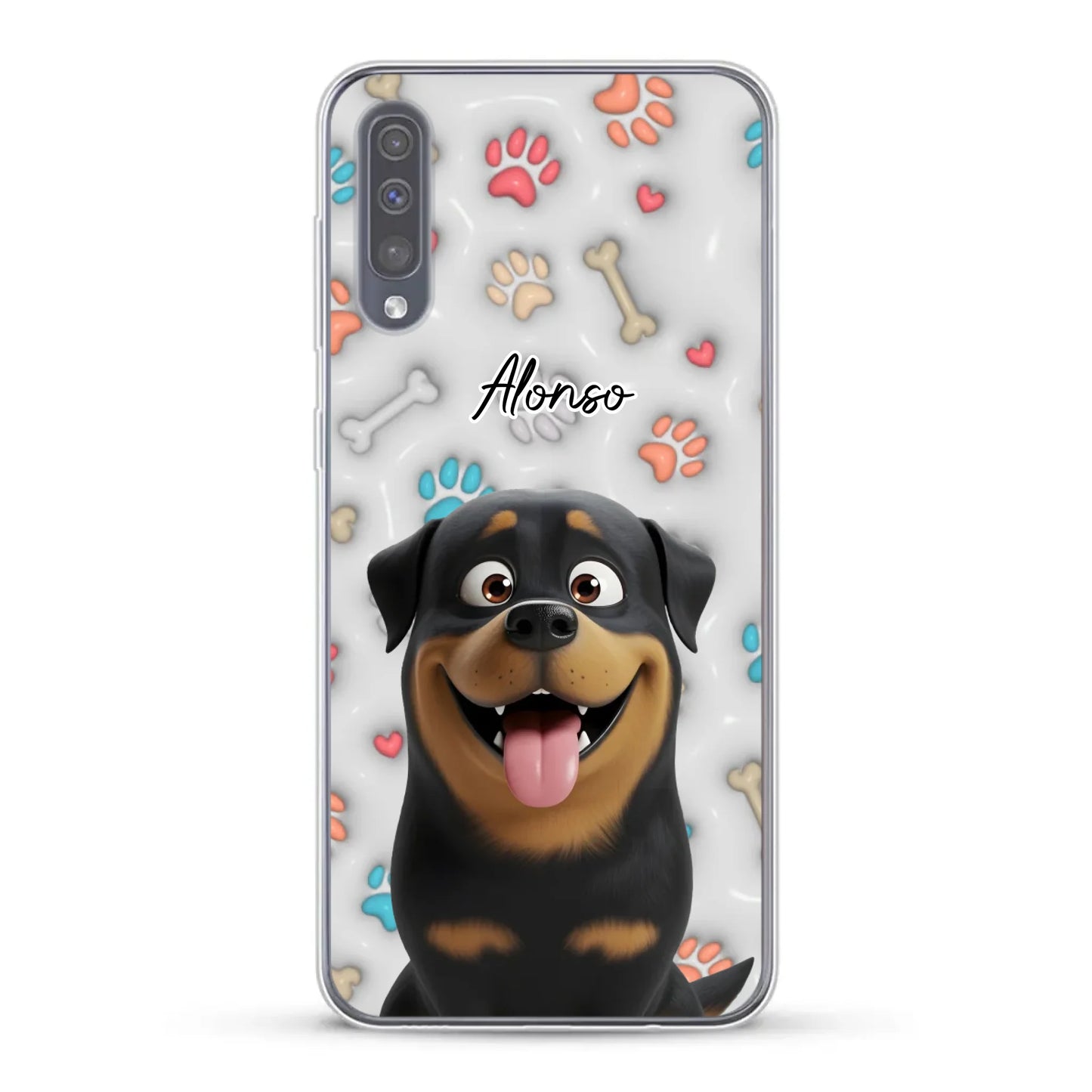 Mis patitas preferidas (Efecto 3D) - Funda personalizada
